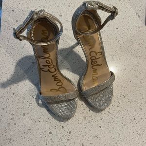 Sam Edelman Ariella Heeled Sandal Jute Glam Mesh Size 5.5